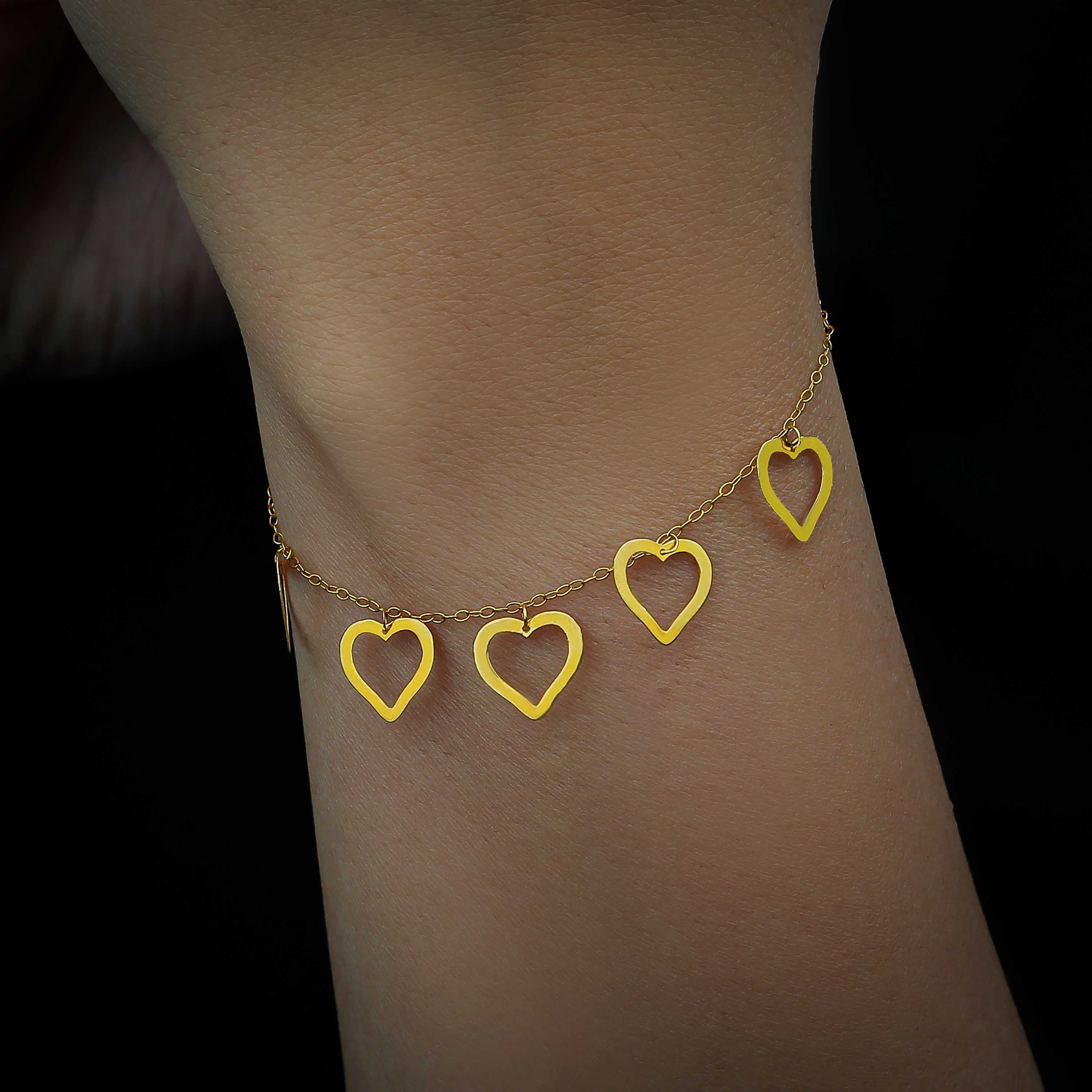 21 karat gold bracelet, Turkish made - (H-0648)